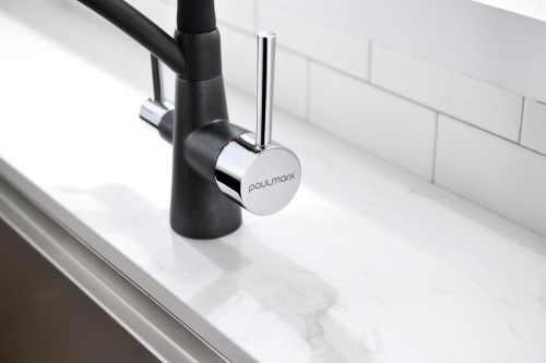 Смеситель для кухни Paulmark SIEGEN Si213111-BLM на мойку черный - фото 2